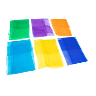 AOKWAWALIY 6pcs Juggling Scarves for Boys and Girls Sensory Dance Accessories for Stage Performance and Movement Activities Random Colors