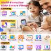 Smart Phone for Kids With Soft Silicone Cover, 32GB SD Card - 2.8" Touchscreen Cell Phone With Dual Camera, Puzzle Games, MP3 for 3-8 Year Old Girls Gifts Pink view 2
