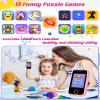Smart Phone for Kids With Soft Silicone Cover, 32GB SD Card - 2.8" Touchscreen Cell Phone With Dual Camera, Puzzle Games, MP3 for 3-8 Year Old Girls Gifts Pink view 4