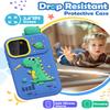 Sueseip Smart Phone for Kids Toys Age 4-6, Christmas Birthday Gifts Dinosaur Toddler Toys for Boys 5-7, Touchscreen Dual Camera Kids Cell Phone for Boys Age 8-10, with Games,SD Card,Screen Protector view 3