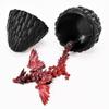 Memogizz Easter Eggs, 12inch Fly Dragon Egg, Year of The Dragon 2025, 3D Printed Dragon, Executive Desk Toys, Articulated Dragon, Fidget Toys Gifts for Easter Christmas Adults (Black&Red) view 2