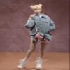 1/6 Scale Female Clothes,Female Denim Jacket Coat Shorts and Short Sleeves Clothing Set for 12inch PH TBL JO Action Figure Body view 3