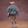 1/6 Scale Female Clothes,Female Denim Jacket Coat Shorts and Short Sleeves Clothing Set for 12inch PH TBL JO Action Figure Body view 4