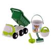 Cavallino Beach Dump Truck with Bucket Set Green, 5pcs. view 3