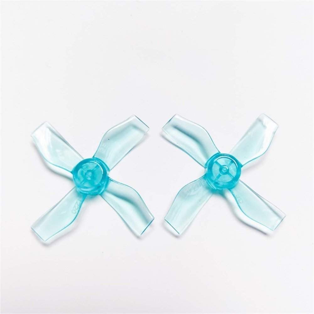 JNOEEDWN Propellers 16 Pcs / 8 Pair Drone Propeller/Fit for 1220 31mm 0.8mm/1mm Hole 4-Blade Propeller PC CW CCW Props 0703-1103 Electric Motors/Fit for FPV Micro Drone(8Pairs Blue 0.8mm)