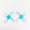 JNOEEDWN Propellers 16 Pcs / 8 Pair Drone Propeller/Fit for 1220 31mm 0.8mm/1mm Hole 4-Blade Propeller PC CW CCW Props 0703-1103 Electric Motors/Fit for FPV Micro Drone(8Pairs Blue 0.8mm) view 1