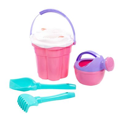 Cavallino Toys Cavallino Classic Bucket Set, Pink, 5-Piece