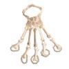 CONGARTENO Halloween Skull Finger Skeleton Bracelet for Cosplay Costume Parties and Festivals for Women Role Play and Themed Events view 1