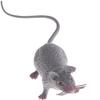 2 Pack Lifelike Gray Plastic Halloween Rat Toy - Realistic Fake Mice for Creepy Party Props, Spooky Decorations, and Pranks - Perfect for Halloween, April Fool's Day, and Haunted House Decor view 3