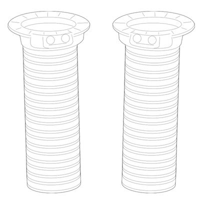 Genuine OEM Suspension Shock Absorber Dust Cover (Dust Shield) - Front Driver and Passenger Side For Acura RDX