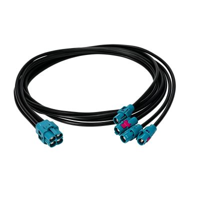 keisnoaja E6K10A-1CAZ5-Z Female to E6K10A-1CAZ5-Z Female H-MTD Ethernet Cable GG2Speed251 (E6K10D-1CAZ5 to E6K10A-1CAZ5*4, 5M)