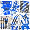 hopsupRC Shocks Absorber Damper&Drive Shaft Axles CVD Driveshafts&Suspension A Arms&Steering Block&Caster Blocks&Shock Tower&Links Toe Link&Bulkhead Upgrades Parts for 1/10 Slash 2WD (VXL).Navy Blue view 1