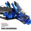 hopsupRC Shocks Absorber Damper&Drive Shaft Axles CVD Driveshafts&Suspension A Arms&Steering Block&Caster Blocks&Shock Tower&Links Toe Link&Bulkhead Upgrades Parts for 1/10 Slash 2WD (VXL).Navy Blue view 3