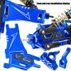 hopsupRC Shocks Absorber Damper&Drive Shaft Axles CVD Driveshafts&Suspension A Arms&Steering Block&Caster Blocks&Shock Tower&Links Toe Link&Bulkhead Upgrades Parts for 1/10 Slash 2WD (VXL).Navy Blue view 4