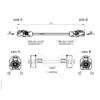 keisnoaja E6K10A-1CAZ5-Z Female to E6K10A-1CAZ5-Z Female H-MTD Ethernet Cable GG2Speed251 (E6K10F-1CAZ5 to E6K10A-1CAZ5*6, 8M) view 2
