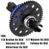hopsupRC 50T #45 Steel Upgrades Part Diff Gear Slipper for 1/8 Kraton/Outcast/Notorious 6s BLX,1/7 Mojave/Felony 6s BLX,Spur Gear Slipper Clutch Differential Hops Up.Navy Blue view 2