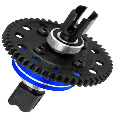 hopsupRC 46T Upgrades Part Differential Slipper for 1/8 Outcast/Kraton/Notorious 6s BLX,1/7 Mojave/Felony 6s BLX,#45 Steel Spur Gear Slipper Clutch Diff Gear Hops Up.Navy Blue