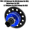 hopsupRC 46T Upgrades Part Differential Slipper for 1/8 Outcast/Kraton/Notorious 6s BLX,1/7 Mojave/Felony 6s BLX,#45 Steel Spur Gear Slipper Clutch Diff Gear Hops Up.Navy Blue view 2