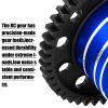 hopsupRC 46T Upgrades Part Differential Slipper for 1/8 Outcast/Kraton/Notorious 6s BLX,1/7 Mojave/Felony 6s BLX,#45 Steel Spur Gear Slipper Clutch Diff Gear Hops Up.Navy Blue view 4