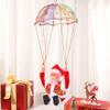 Christmas Toys Christmas Toys Parachute Santa Electric Cute Cartoon Hanging Tumbling Santa Claus Decor with Music Christmas Decorations for Home Party for Kids view 2