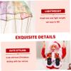 Christmas Toys Christmas Toys Parachute Santa Electric Cute Cartoon Hanging Tumbling Santa Claus Decor with Music Christmas Decorations for Home Party for Kids view 4
