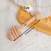 Personalised Rattle Sensory Toy, Personalised Baby Engrave Gift, Heart Sensory Baby Toy Wooden Ring, Personalised Rattle Wooden Toy view 4