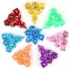 8pcs Ucubwfu Clear Acrylic Multi-Sided Dice Set, Roleplaying Tabletop Dice Set, Rounded RPG Dice view 1