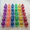 8pcs Ucubwfu Clear Acrylic Multi-Sided Dice Set, Roleplaying Tabletop Dice Set, Rounded RPG Dice view 3