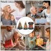 3PCS Impossible Cone,3D Printed Spiral Cone Fidget Toys,Impossible Pyramid Passthrough Sculpture,Stress Relieving Toys for Adults and Kids,Stocking Filler White Elephant Gifts(Black Gold) view 4