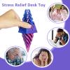 3PCS Impossible Cone,3D Printed Spiral Cone Fidget Toys,Impossible Pyramid Passthrough Sculpture,Stress Relieving Toys for Adults and Kids,Stocking Filler White Elephant Gifts(Light Purple) view 3