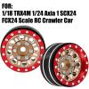 hopsupRC Aluminum 1.0 in Beadlock Wheel Rim for 1/18 TRX4M 1/24 SCX24 FCX24 RC Crawler Car,1.0 Wheel Tires Wheel Hub Rim Beadlock Wheel Rims Heavy Duty,Brown view 2