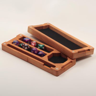 WEASELCRAFTCO Wooden Dnd Dice Box - Dnd Dice Tray and Storage - Dnd Gifts - Dice Holder Box - Travel Dice Tray - Magnetic Lid For Storage (Personalized, Personalized)
