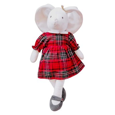 Havah The Bunny in Holiday Plaid Outfit