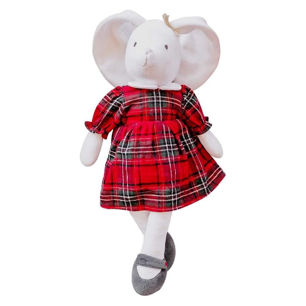 Havah The Bunny in Holiday Plaid Outfit