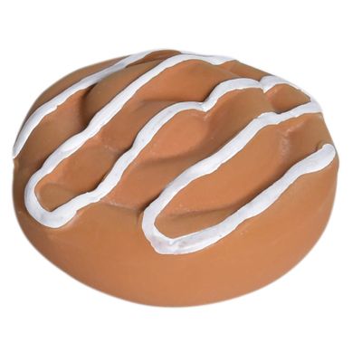 Danish Pastry Baby Teether & Rattle Organic Natural Rubber Toy | 3-in-1 Infant Teething Relief, Gentle Rattle & Pretend Play Food | Easy-Grip Newborn Sensory Toy from My First TIKIRI Bakery