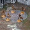 BARON OF DICE Objective Markers (Steel Cog), Set of 6, 40k Compatible - Translucent, Acrylic Markers 40mm Inner Circle view 4