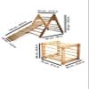 Montessori Climbing Cube and Triangle for Kids | Foldable Climbing Set | Indoor Activity Cube | Climbing Set with Cube and Triangle for Toddler | Foldable Wooden Jungle Gym (CUBE+TRI+RAMP L) view 4