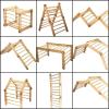 Montessori Climbing Cube and Triangle for Kids | Foldable Climbing Set | Indoor Activity Cube | Climbing Set with Cube and Triangle for Toddler | Foldable Wooden Jungle Gym (CUBE+ARCH+RAMP L) view 4