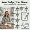 Bedwina Metal Sheriff Badges - (Pack of 120) Silver Star Name Badges with Stickers for Personalized Names, Western Cowboy Dress Up Deputy's Badge Toys for Kids Birthday Party Favors, Giveaways & More view 4