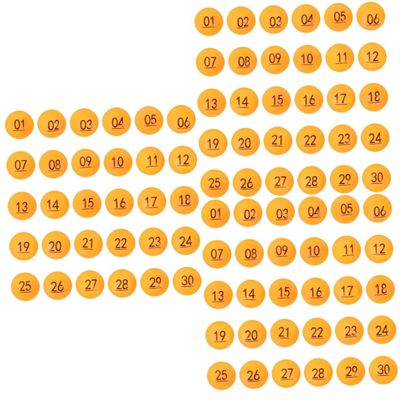 ABOOFAN 90pcs Balls for Party Game Lottery Balls Easy to Read Numbers for and Meetings