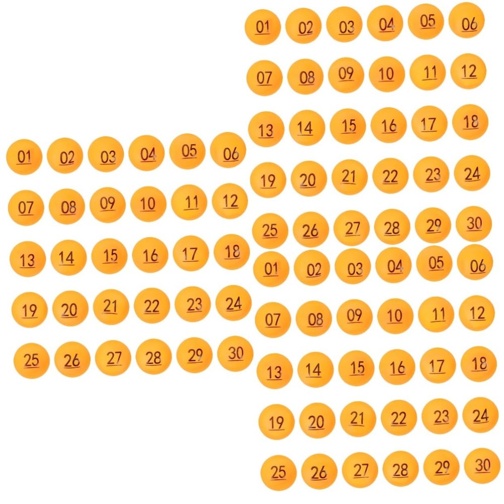 ABOOFAN 90pcs Balls for Party Game Lottery Balls Easy to Read Numbers for and Meetings