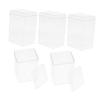 HONMEET 5pcs Display Case for Mini Action Figures Showcase Storage Box for Collectibles High Transparency Display Cabinet for Dolls and Toys view 1