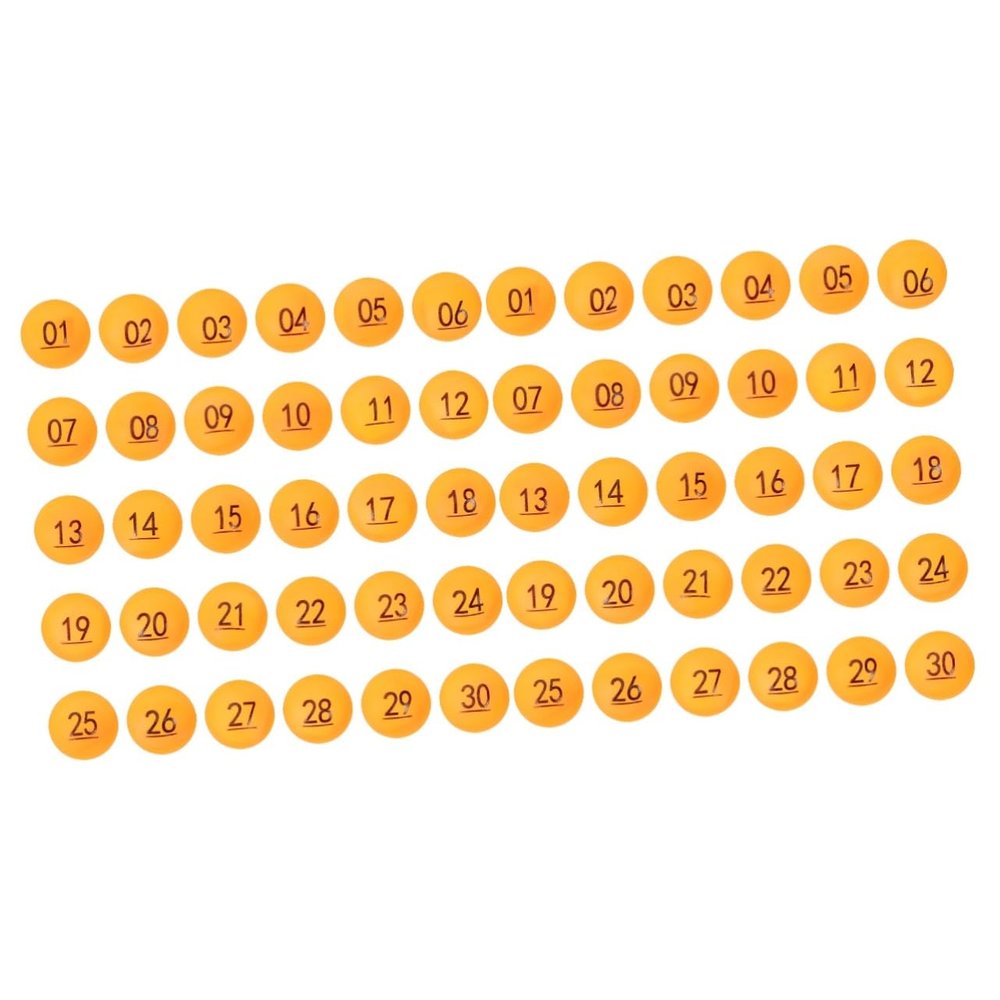 STOBAZA 60pcs Interest-enhancing Game Balls Raffle Balls for Parties and Games