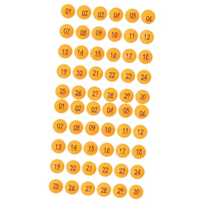 PRETYZOOM 60pcs Colored Raffle for Party Games Numbered Reusable Lottery for Events Celebrations Game Easy to Hold and Store for Drawings and Activities