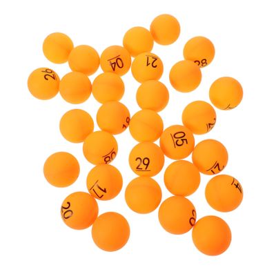 PLAFOPE 30pcs Raffle Game Balls Lottery Balls for Party Games Housie and Bingo Easy to Read Fall Resistant Reusable Props