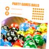 PLAFOPE 30pcs Raffle Game Balls Lottery Balls for Party Games Housie and Bingo Easy to Read Fall Resistant Reusable Props view 2