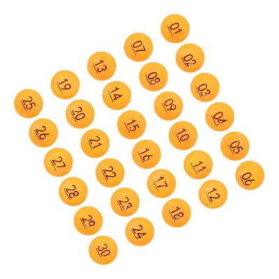 KOMBIUDA 30pcs Raffle Game Balls Numbered Party Props for Drawings Celebrations and Events Balls Bright Colors for Activities