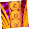 KOMBIUDA 30pcs Raffle Game Balls Numbered Party Props for Drawings Celebrations and Events Balls Bright Colors for Activities view 4