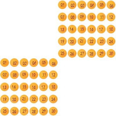 Cabilock 60pcs Raffle Game Party Props for Fun Events Celebrations and Game Non-fading Easy to Read Lottery