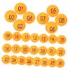 Cabilock 90pcs Colored Lottery Raffle Drawing Game Props Lightweight Numbered for Party Games Raffles and Group Activities view 3